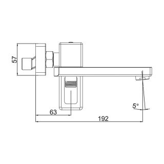 Смеситель для ванны Gappo G3217-3 золотой сатин